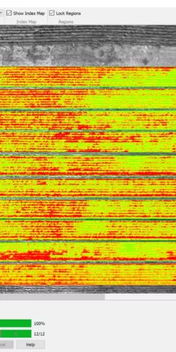 multispectrale crop en gewas analyse met drone opmeting multispectral drone mapping